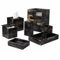 Retro Petrified Wood Black