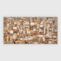 Retro petrified wood brown