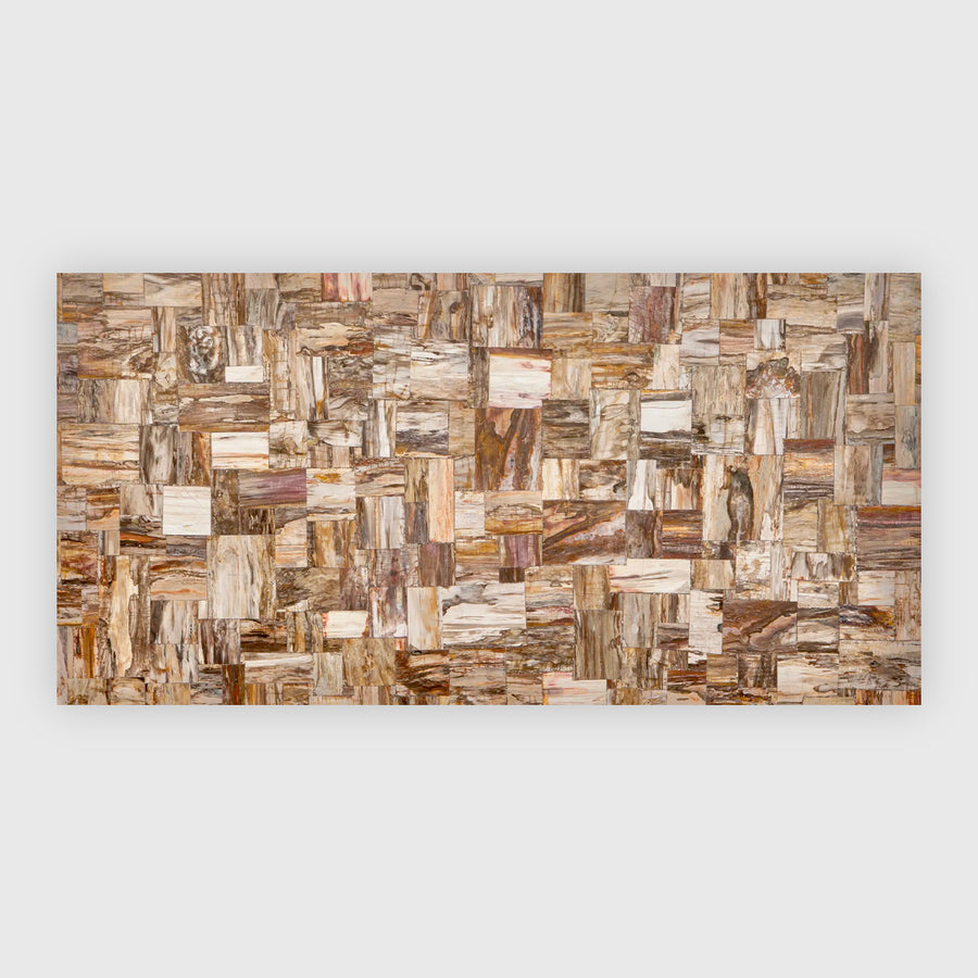 Retro petrified wood brown