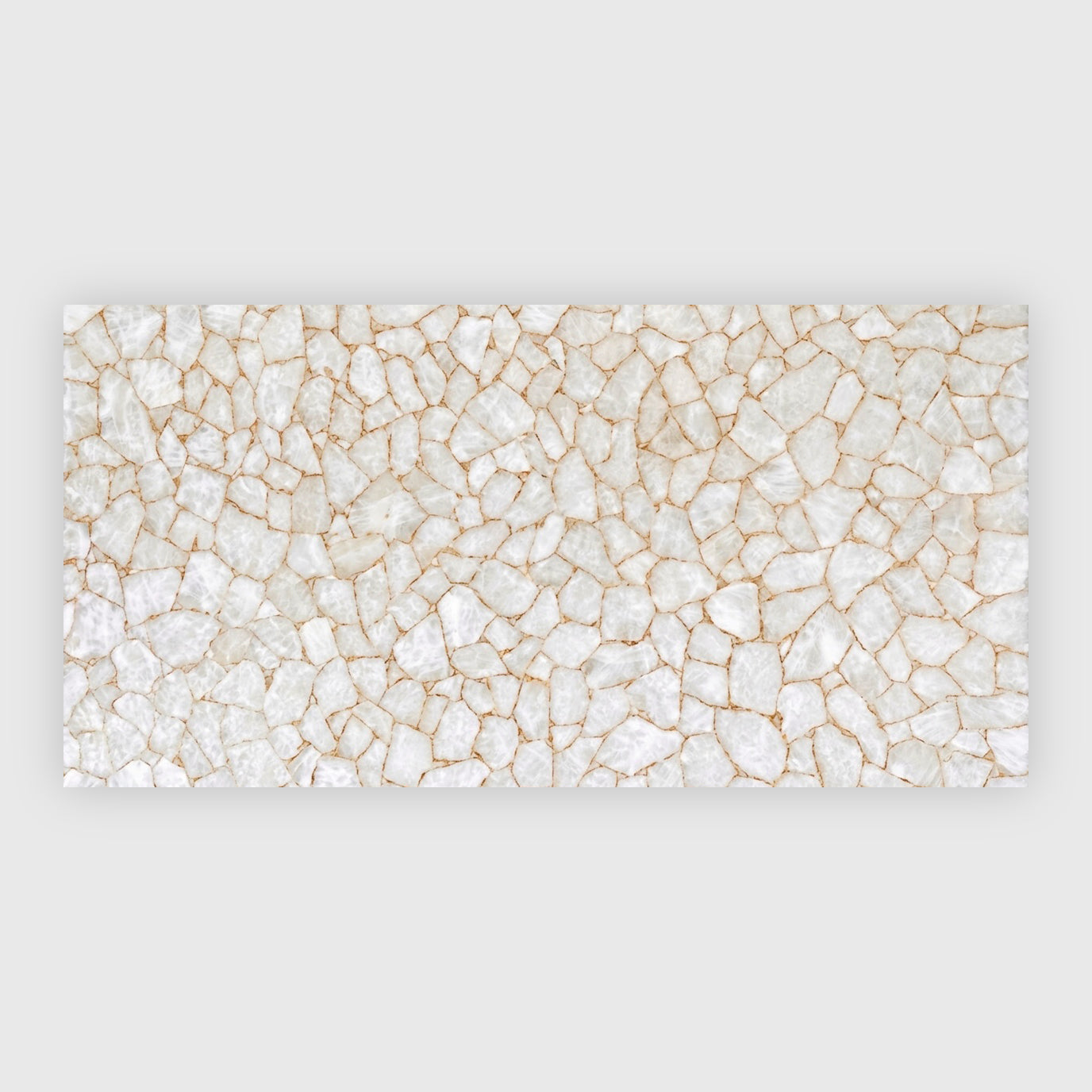 White quartz with gold