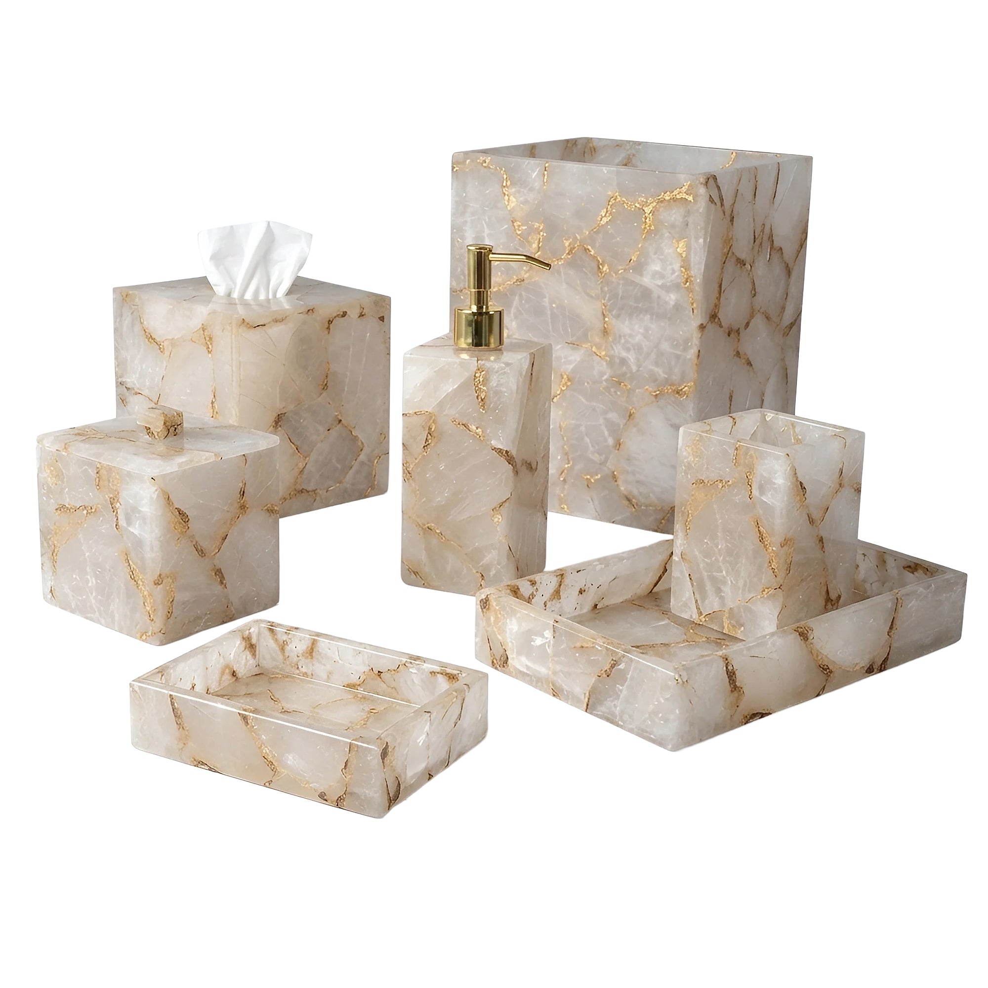 Rock Crystal With Gold